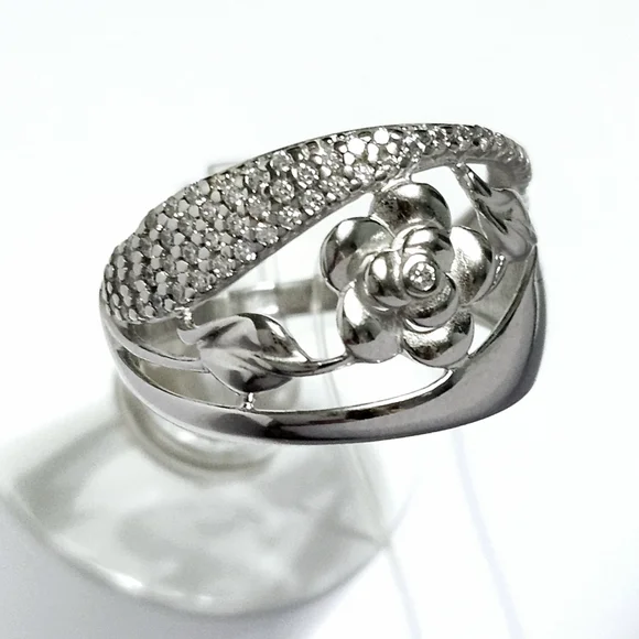 Sterling Silver ROSE🌹 ring size 7.5 - Picture 8 of 12